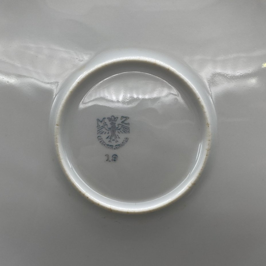 Блюдо, фарфор, золочение, Moritz Zdekauer (MZ), Чехословакия, 1970-1980 гг., Moritz Zdekauer (MZ)