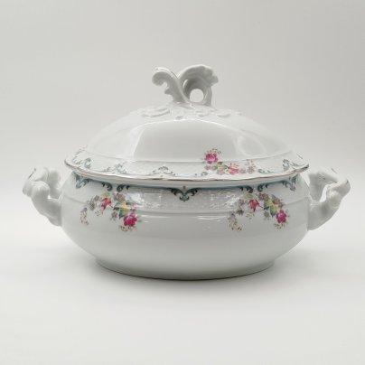 Супница/терина с цветочным декором, фарфор, деколь, Thun (Тун), Чехия, 2000-2020 гг.