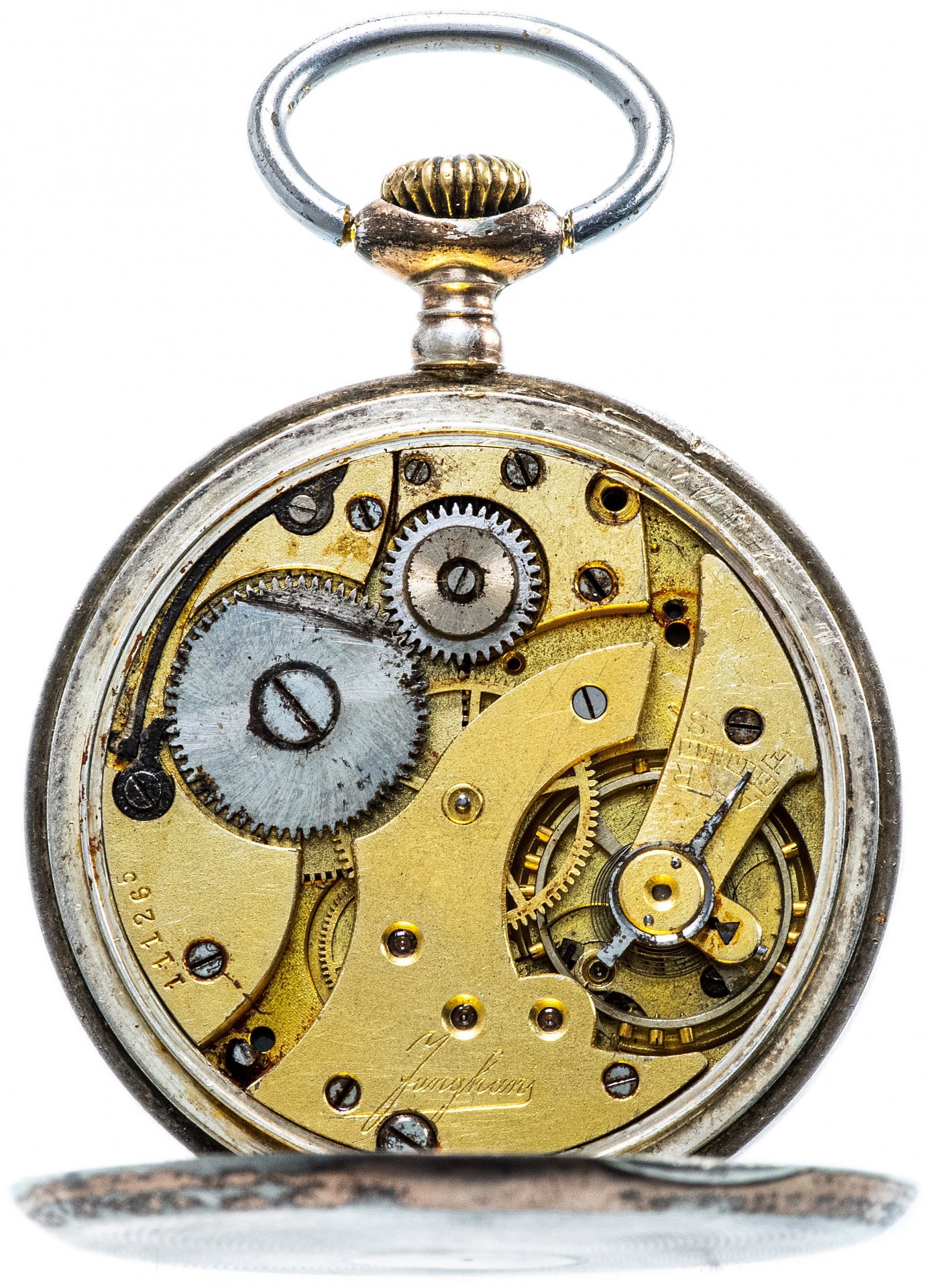 Часы карманные, серебро 800 пр., часовая мануфактура "Junghans", Германия, 1890-1900 гг.