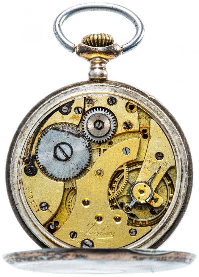 Часы карманные, серебро 800 пр., часовая мануфактура "Junghans", Германия, 1890-1900 гг.