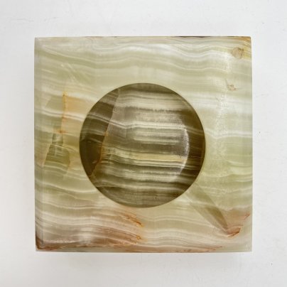 Пепельница квадратной формы, оникс, резьба, Азия, 2000-2015 гг.