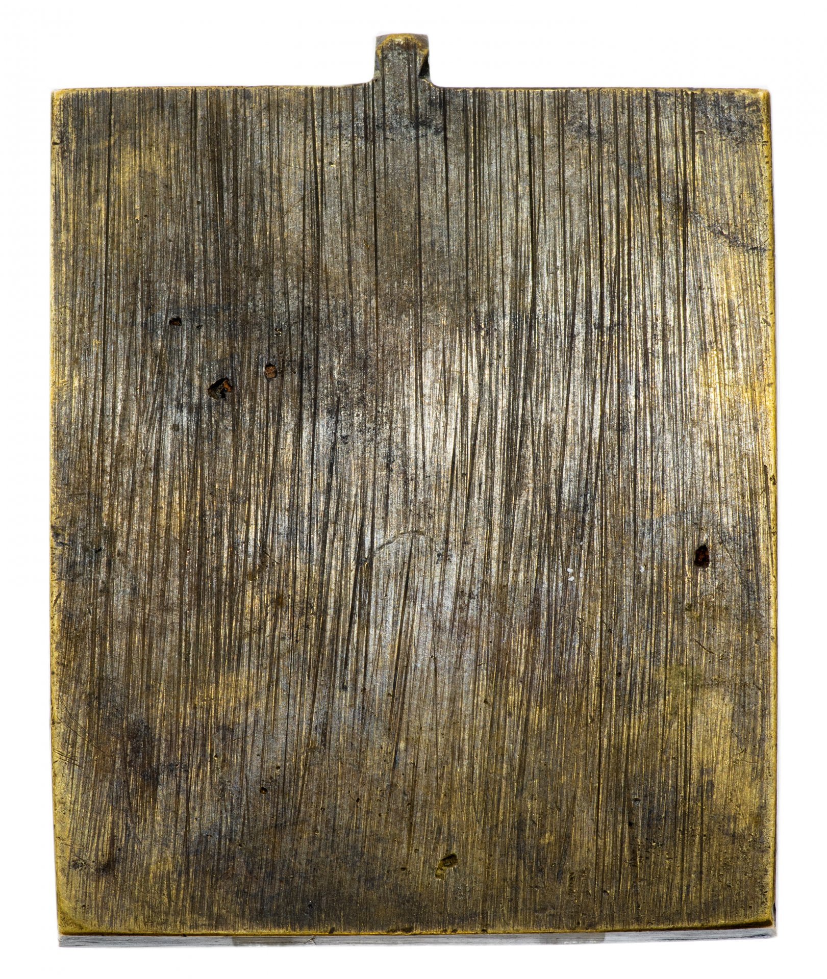 Икона "Преподобный Паисий Великий", латунь, эмаль, Российская Империя, 1870-1890 гг.