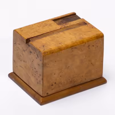 Спичечница, дерево, карельская береза, СССР, г. Киров, 1950 г.