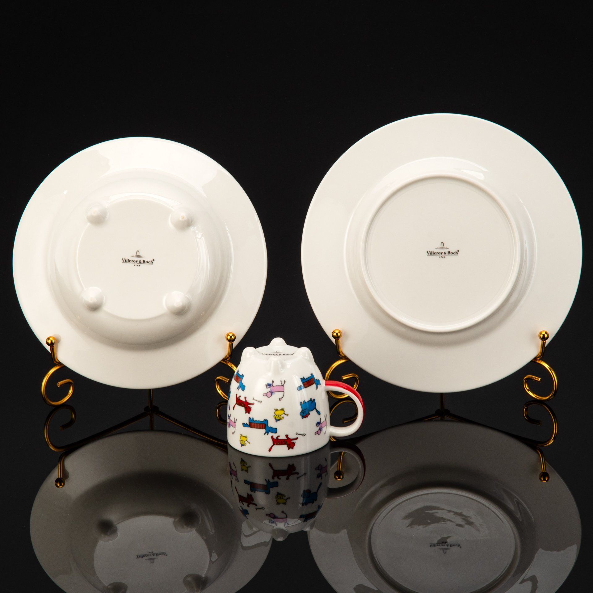 Детский набор в чемоданчике "The world of meows & wow wows" (3 предмета), Villeroy & Boch