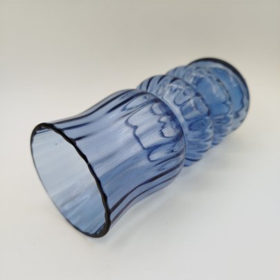 Ваза голубого оттенка, цветное стекло, СССР, 1960-1990 гг.