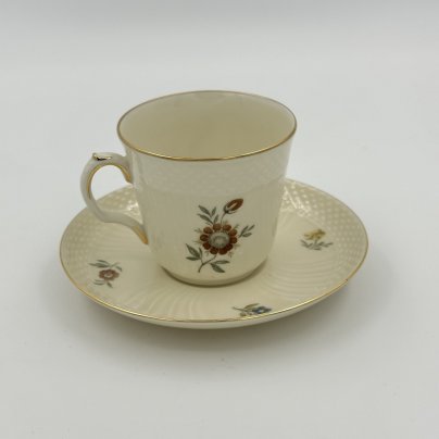 Пара кофейная с цветочным декором, Royal Copenhagen