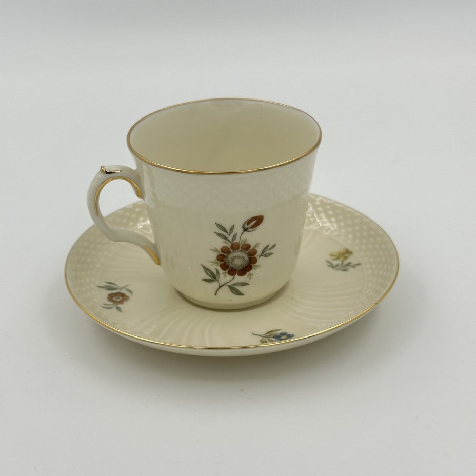 Пара кофейная с цветочным декором, Royal Copenhagen