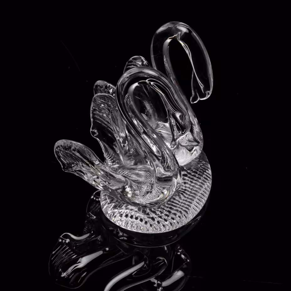 Декоративная статуэтка "Лебеди", стекло, Россия, 1990-2010 гг., Китай