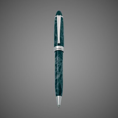 Шариковая ручка Aurora Ipsilon Marbled Grey CT, в подарочной коробке, Лаки и смолы: лак, хром