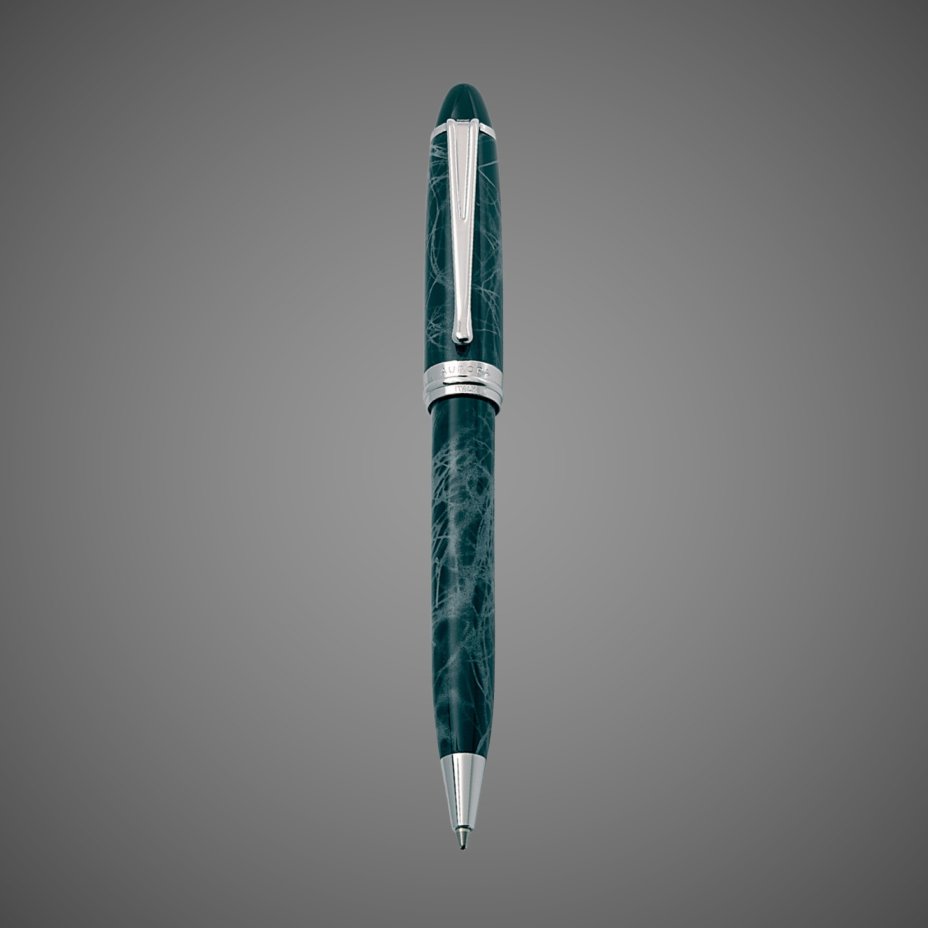 Шариковая ручка Aurora Ipsilon Marbled Grey CT, в подарочной коробке, Лаки и смолы: лак, хром
