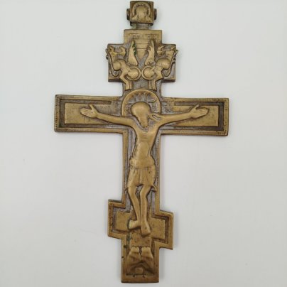 Крест киотный малый "Распятие Христово" (с оглавием)
