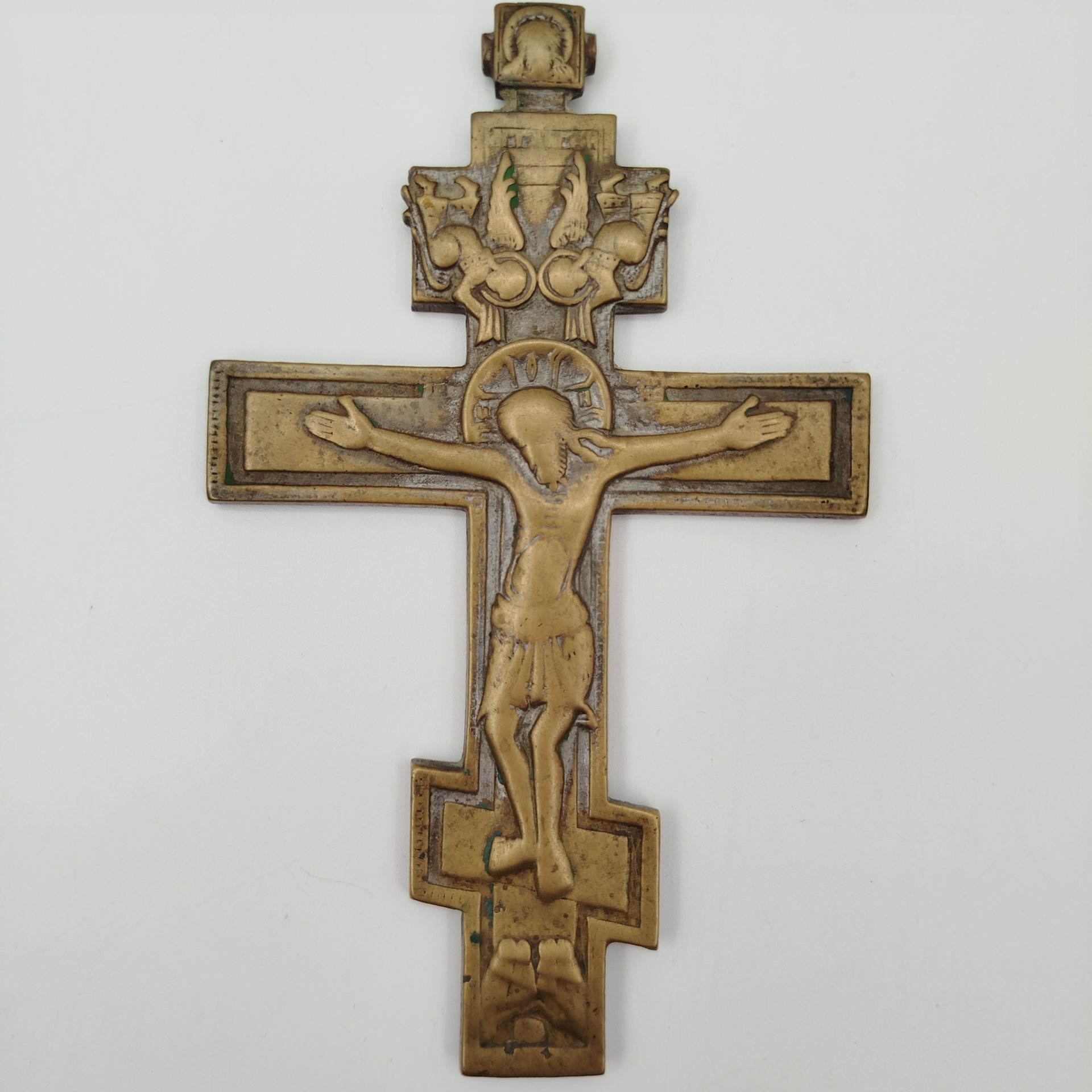 Крест киотный малый "Распятие Христово" (с оглавием)