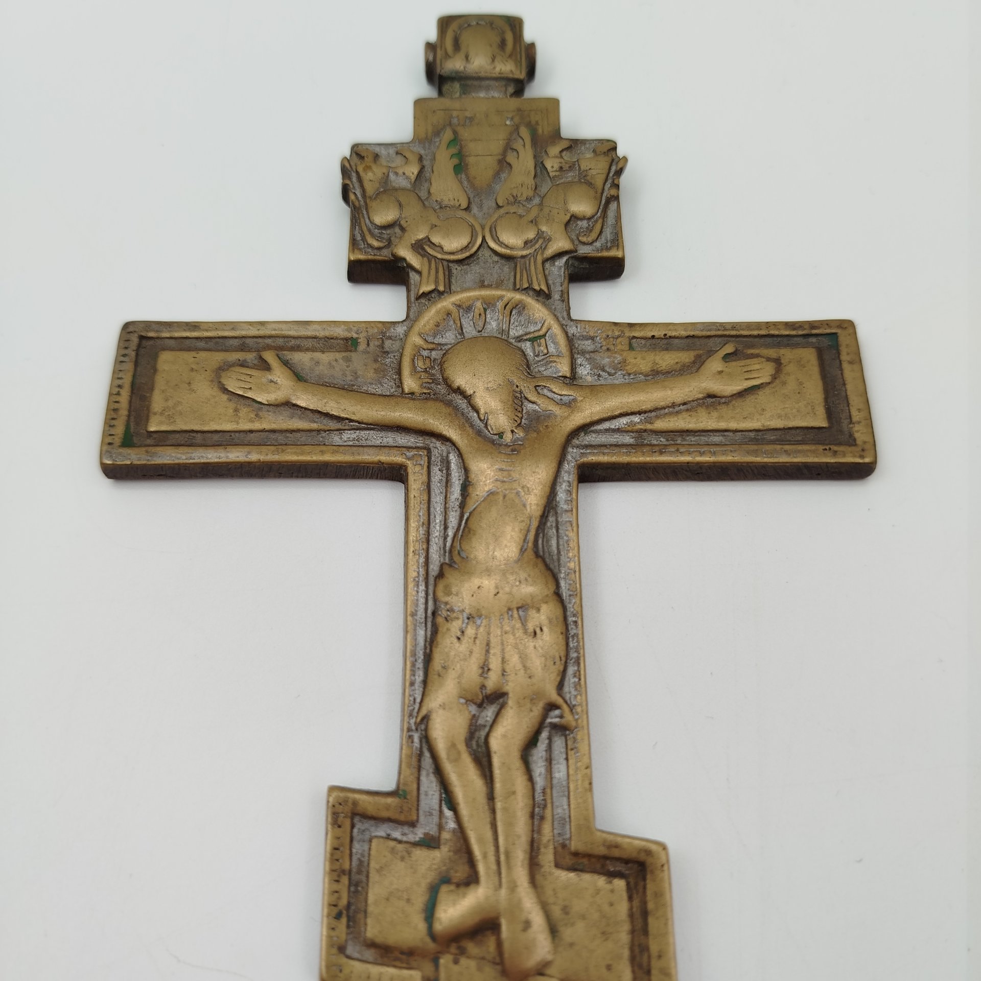 Крест киотный малый "Распятие Христово" (с оглавием)