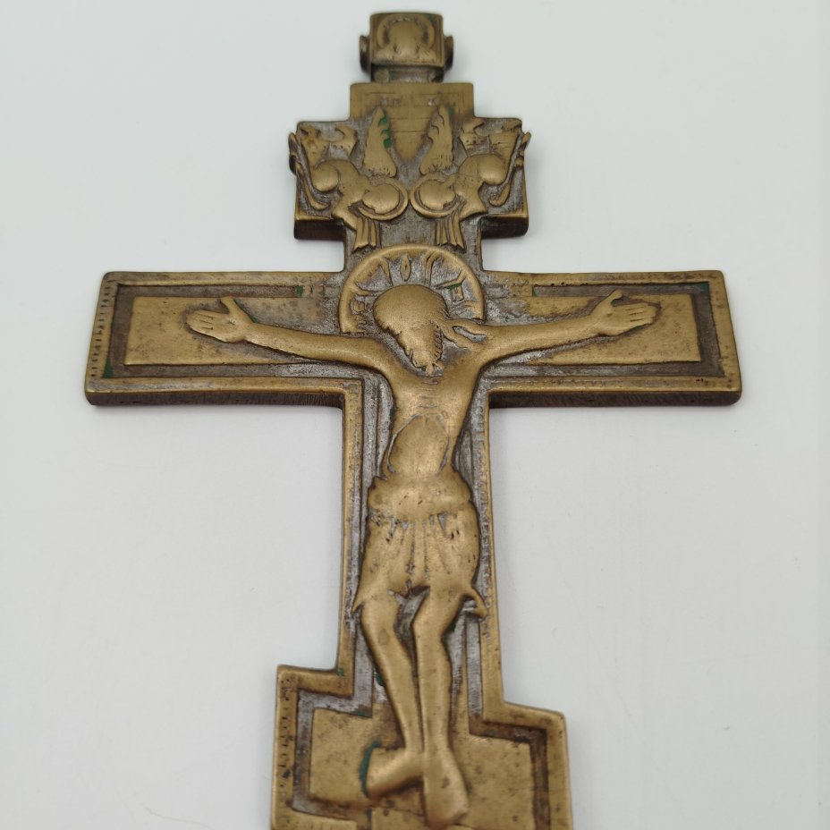 Крест киотный малый "Распятие Христово" (с оглавием)