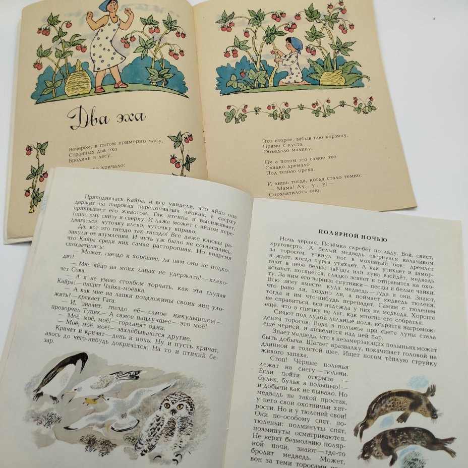 Набор из 5-ти детских книг (В. Шульжик "У каждой птицы музыка своя", Н. Сладков "Во льдах", Л. Кузьмин "Серебряная труба", В. Потанин "Иван Иванович", А. Левин "Меч Ле Лоя"), Издательство "Малыш"