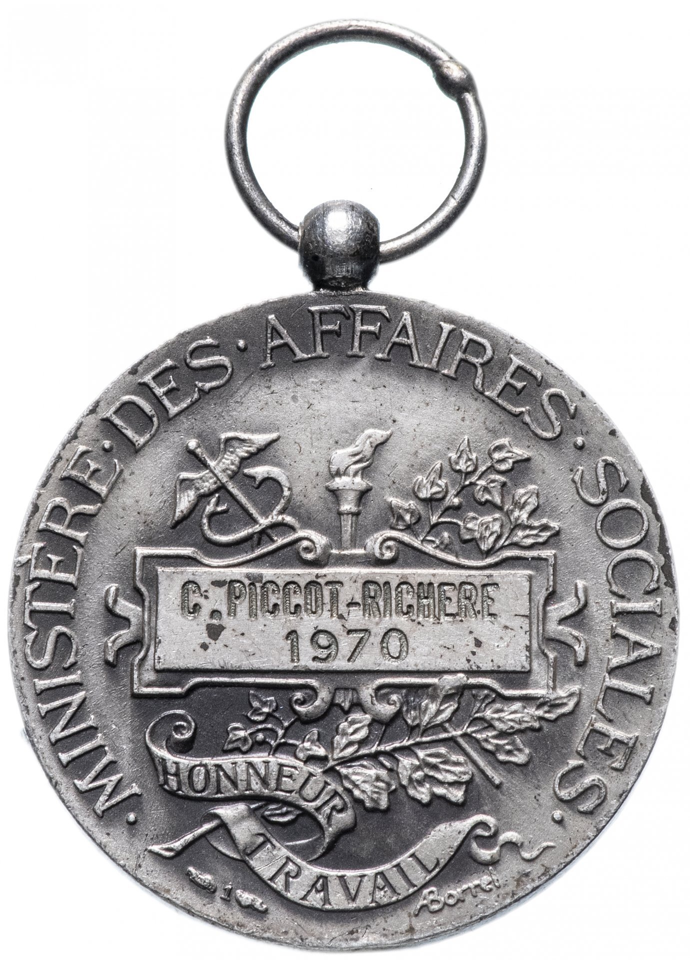 Почетная медаль за труд, Франция, 1970