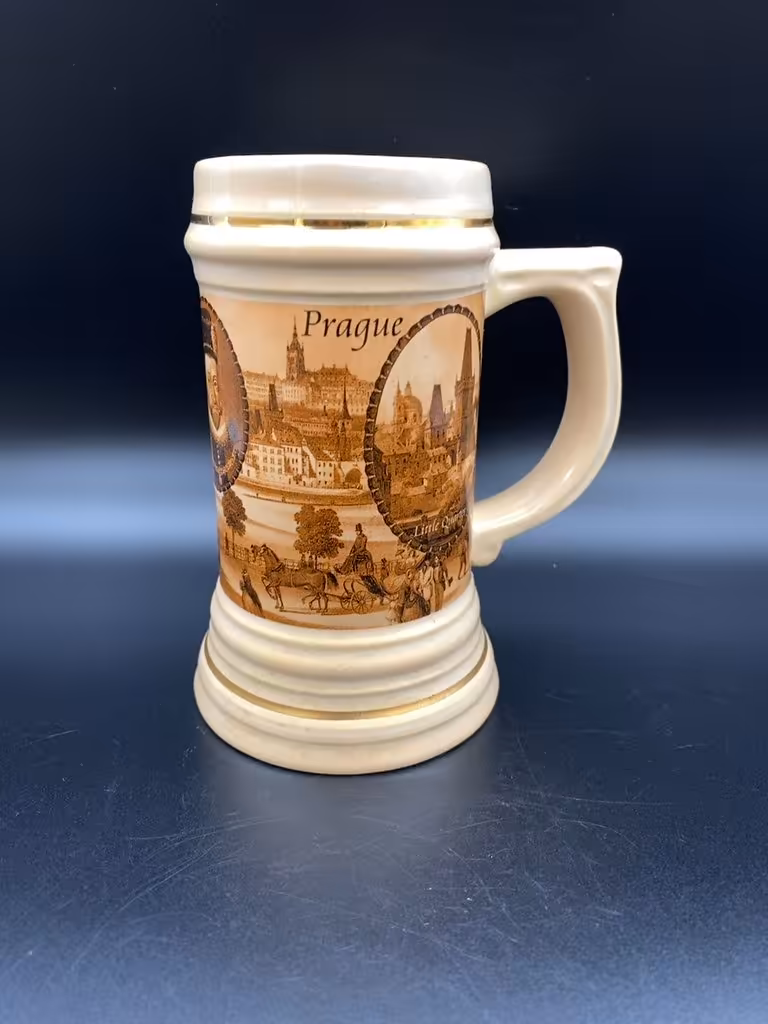 Сувенирная пивная кружка "Прага"