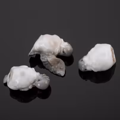 Композиция "Воробьи" (3 штуки), скульптор Л.Н. Сморгон, Ленинградский завод фарфоровых изделий (ЛЗФИ)