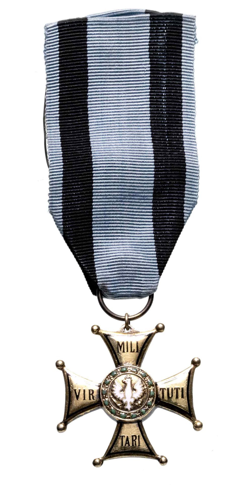 Орден "Virtuti Militari" 4 класса, бронза, эмаль, муаровая лента. ПНР (Польша), 1950-1980 гг.