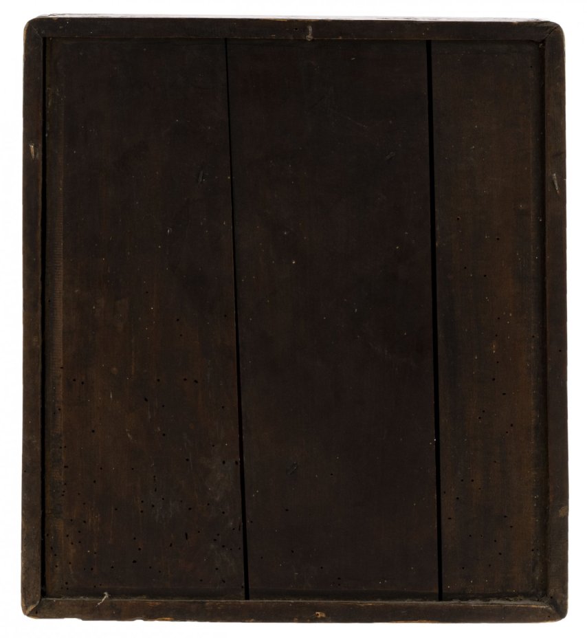 Икона "Господь Вседержитель", в киоте, дерево, Российская Империя, 1850-1900 гг.