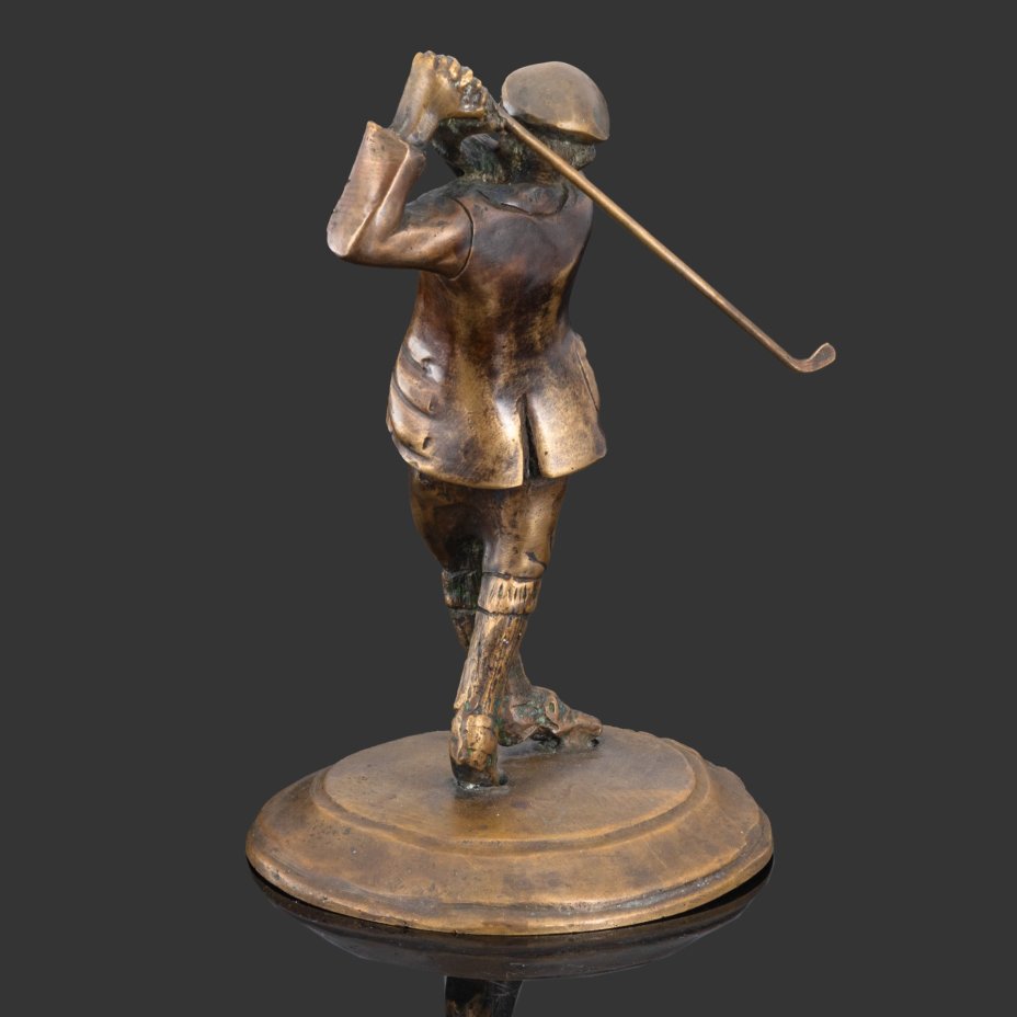 Статуэтка "Гольфист", бронза, Западная Европа, 1900-1920 гг.