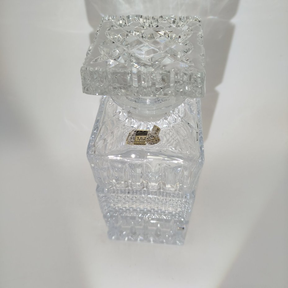 Штоф четырёхгранный "Brittany", хрусталь, алмазная грань, Bohemia Crystal (Bohemia Glass), Чехословакия, 1970-1980 гг.