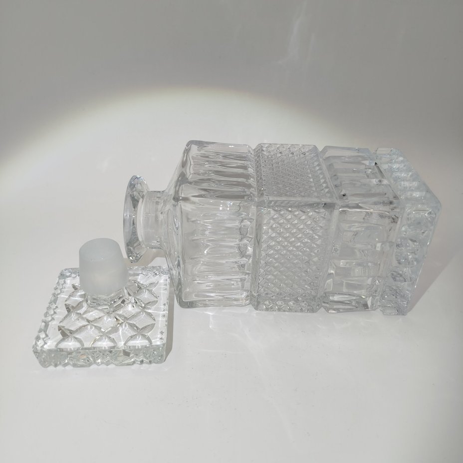 Штоф четырёхгранный "Brittany", хрусталь, алмазная грань, Bohemia Crystal (Bohemia Glass), Чехословакия, 1970-1980 гг.