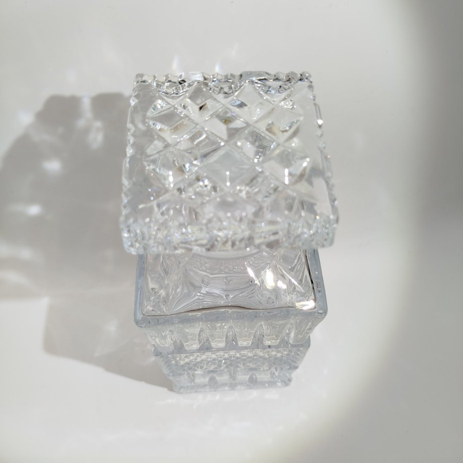 Штоф четырёхгранный "Brittany", хрусталь, алмазная грань, Bohemia Crystal (Bohemia Glass), Чехословакия, 1970-1980 гг.