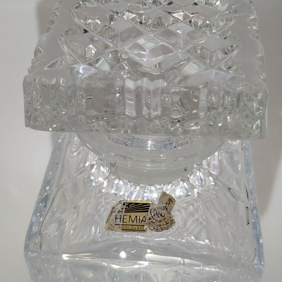 Штоф четырёхгранный "Brittany", хрусталь, алмазная грань, Bohemia Crystal (Bohemia Glass), Чехословакия, 1970-1980 гг.