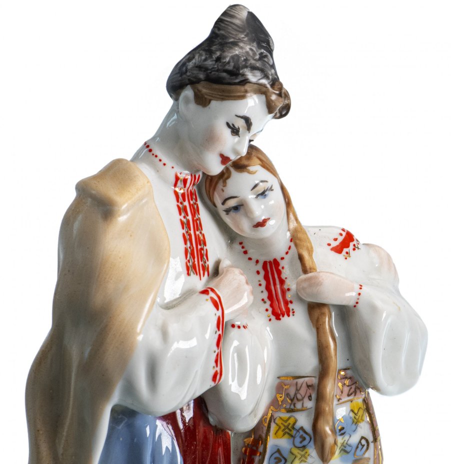 Статуэтка "Майская ночь", фарфор, роспись, Полонский ЗХК, скульптор О.Л. Жникруп, СССР, 1950-1960 гг.
