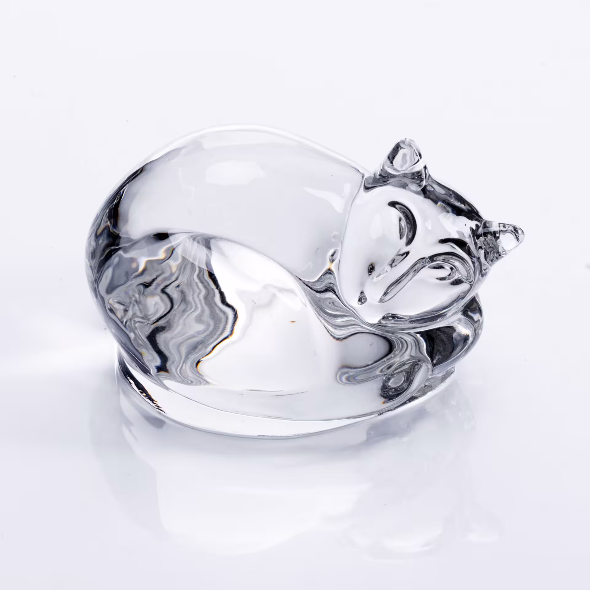Статуэтка "Кошка", стекло, Китай, 1990-2010 гг.