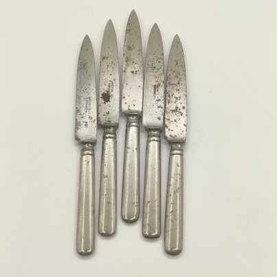 Набор из 5-ти фруктовых ножей, сталь, Hackman Sorsakoski, Финляндия, 1890-1917 гг.