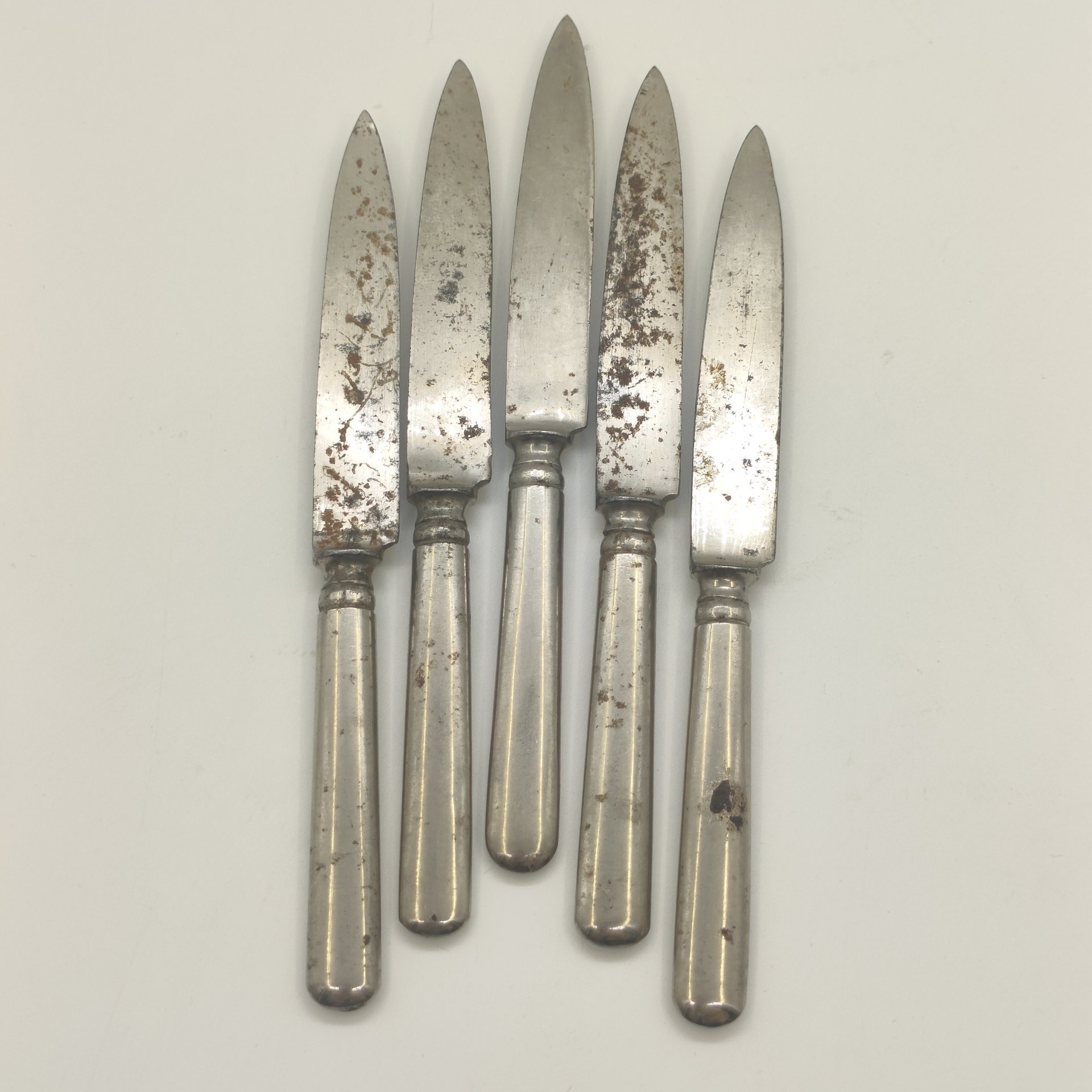 Набор из 5-ти фруктовых ножей, сталь, Hackman Sorsakoski, Финляндия, 1890-1917 гг.