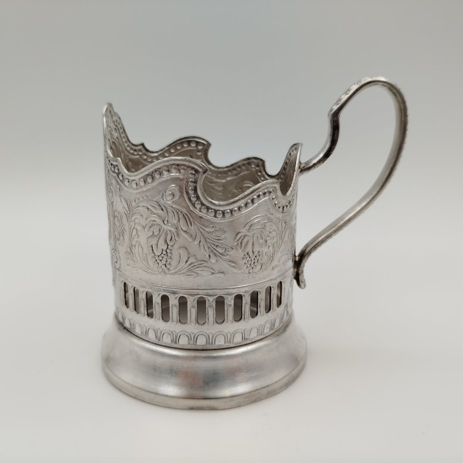 Подстаканник "XXV съезд КПСС", мельхиор (медь-никель), Кольчугинский завод цветных металлов, СССР, 1976 г., Кольчугинский завод цветных металлов