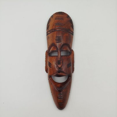 Маска настенная африканских племён, дерево, резьба, Африка, 1980-2000 гг.