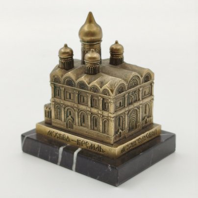 Статуэтка миниатюра "Архангельский собор", бронза, камень, СССР, 1970-1980 гг.