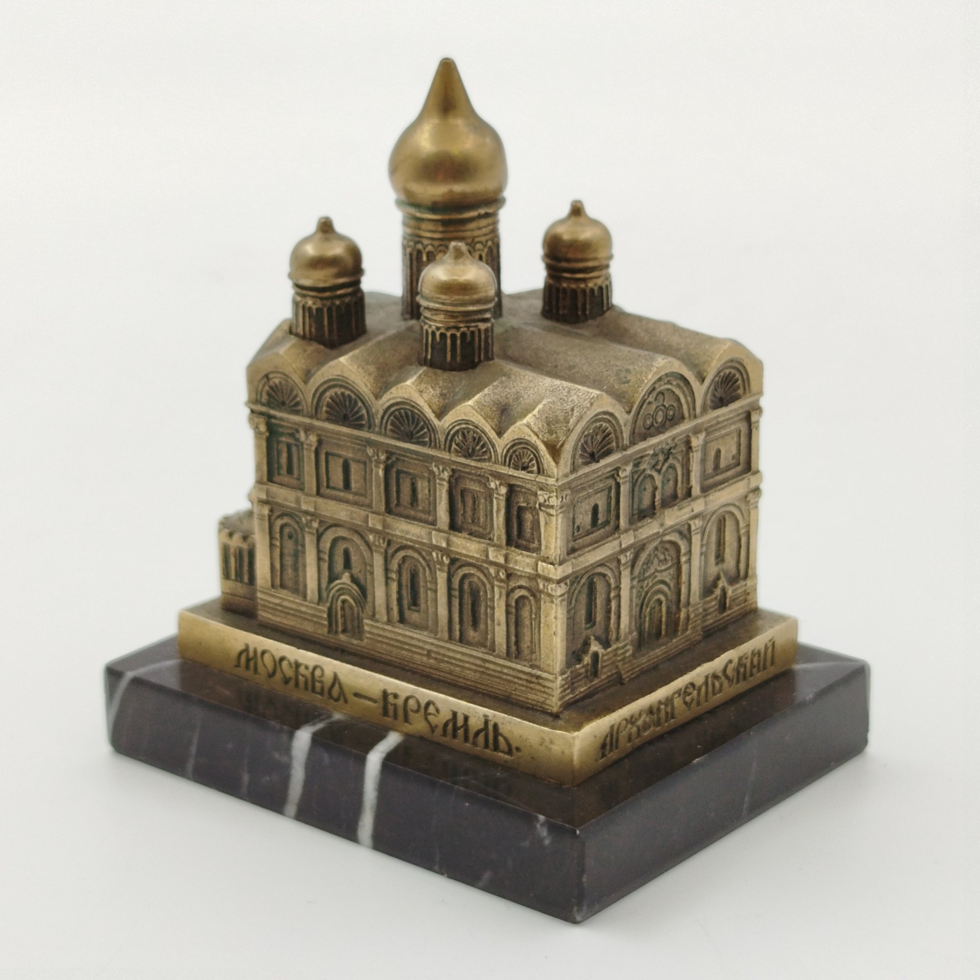 Статуэтка миниатюра "Архангельский собор", бронза, камень, СССР, 1970-1980 гг.