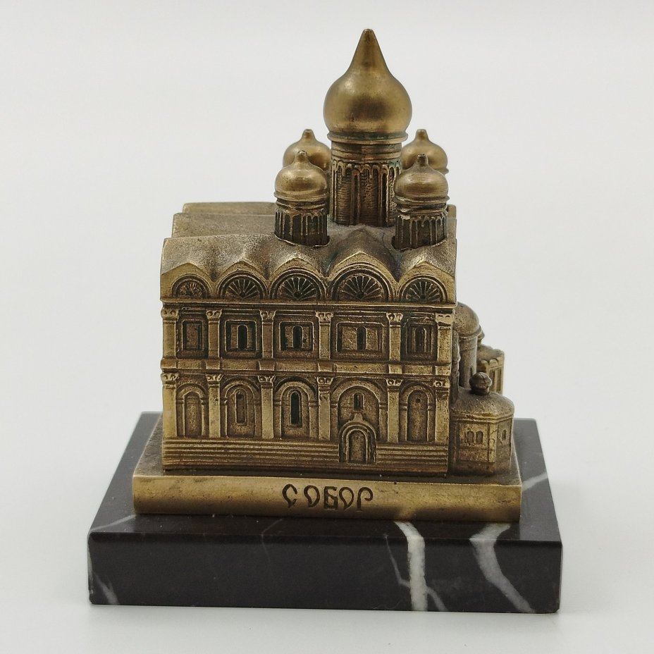 Статуэтка миниатюра "Архангельский собор", бронза, камень