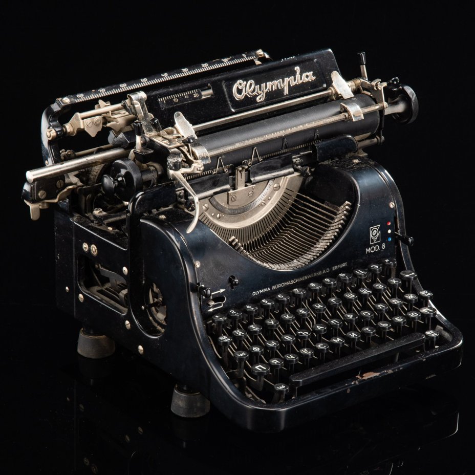 Машинка печатная "MOD 8", металл, краска, резина, Olympia Werke, Германия, 1930-1945 гг.
