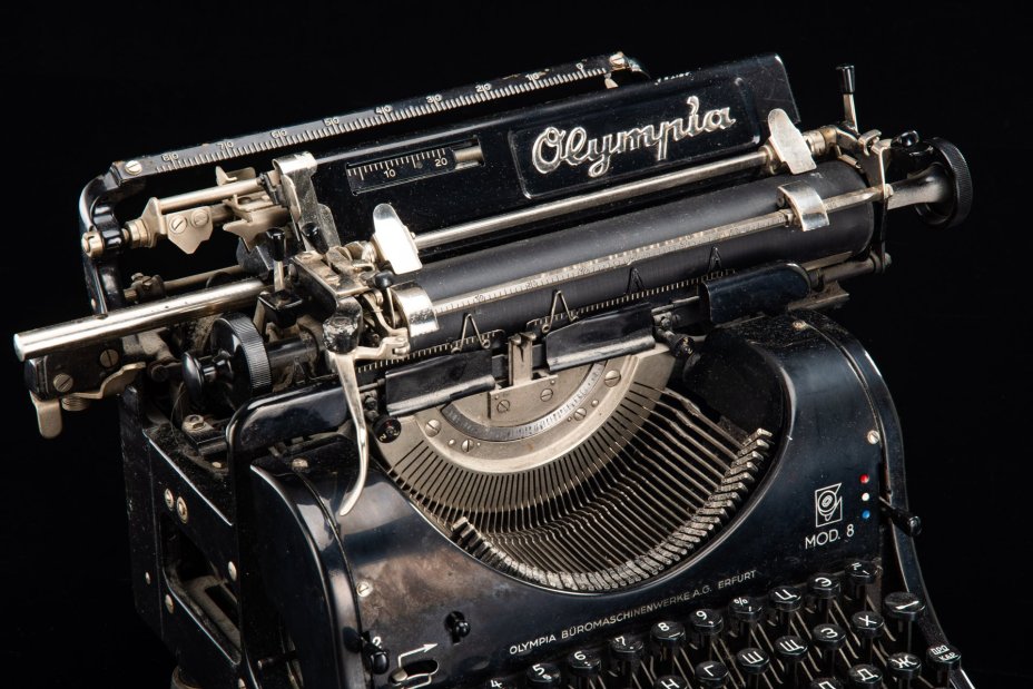 Машинка печатная "MOD 8", металл, краска, резина, Olympia Werke, Германия, 1930-1945 гг.