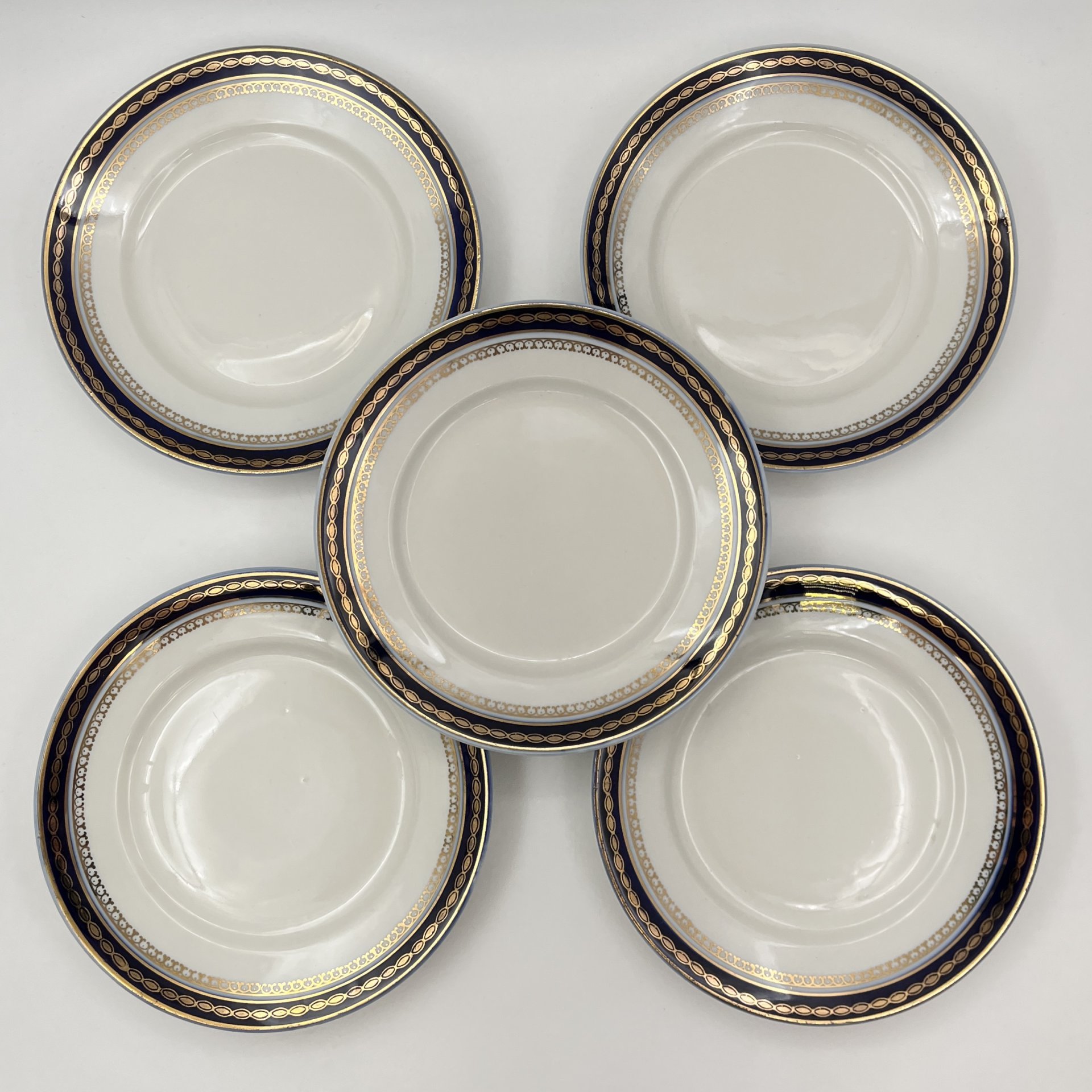 Набор из 10-ти десертных тарелок с орнаментальным декором