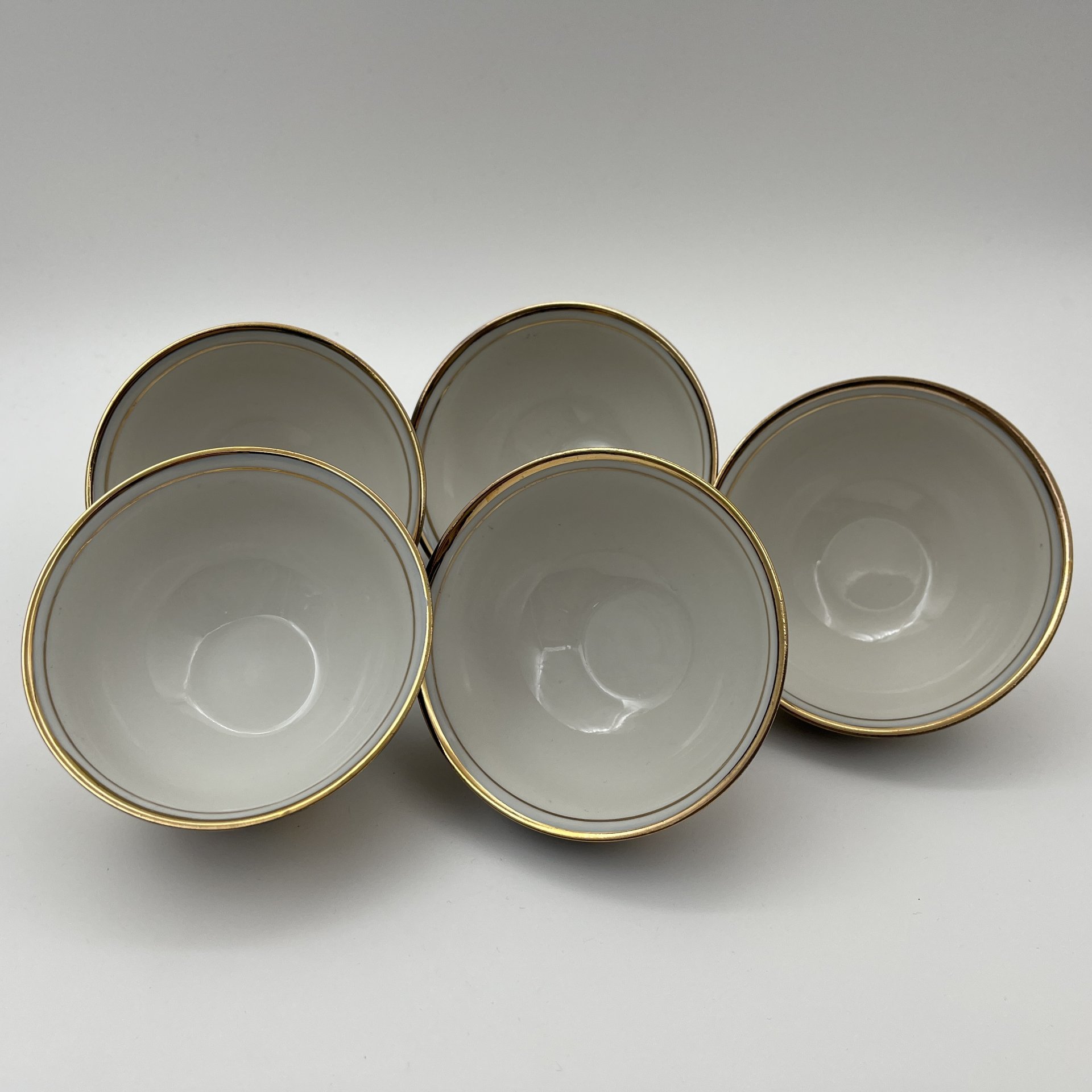 Набор чайный с цветочным декором на 5 персон (9 предметов)