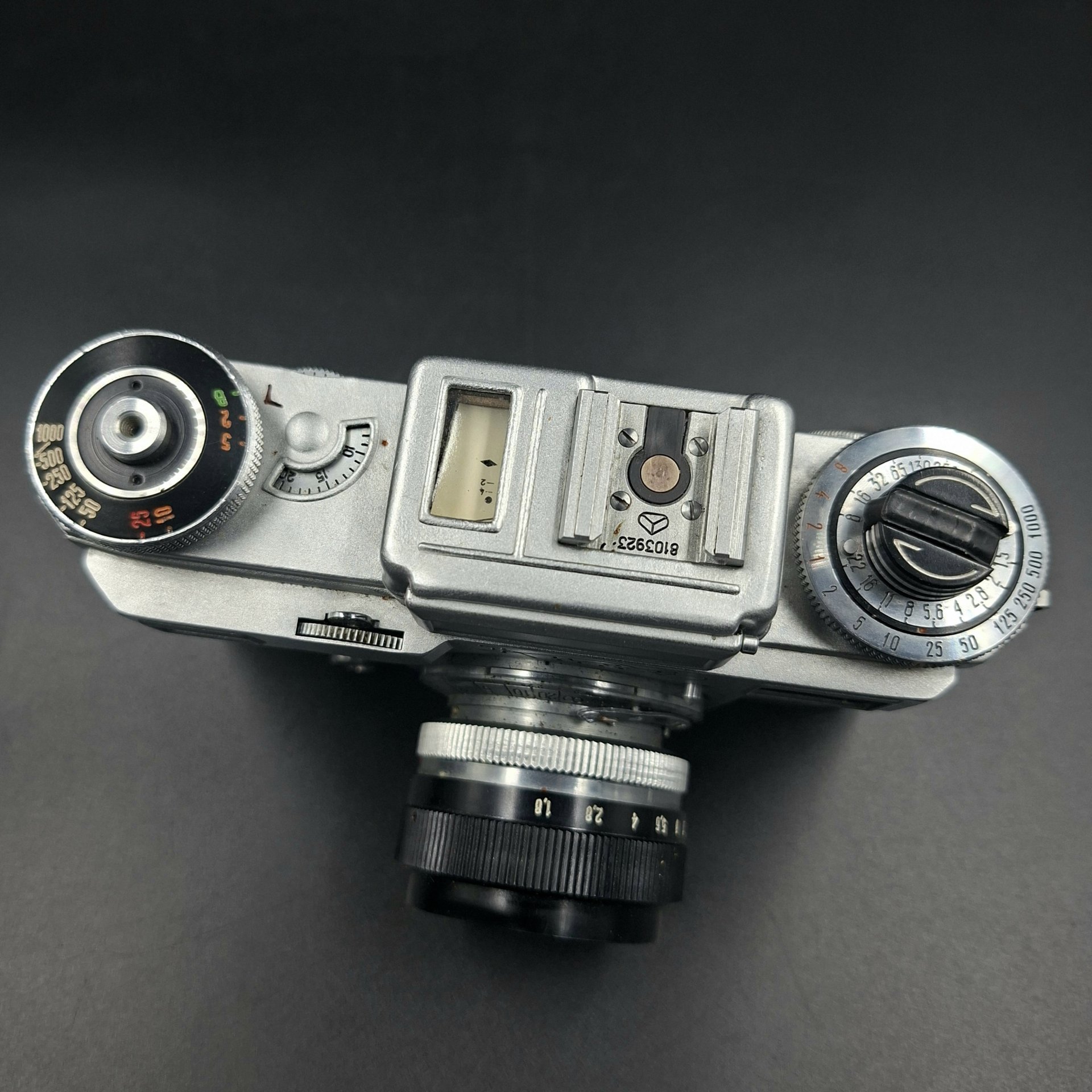 Фотоаппарат «Киев-4» с объективом «Гелиос-103» в оригинальном кофре, металл, стекло, кожа, пластик, Киевский завод «Арсенал», СССР, 1957-1979 гг.