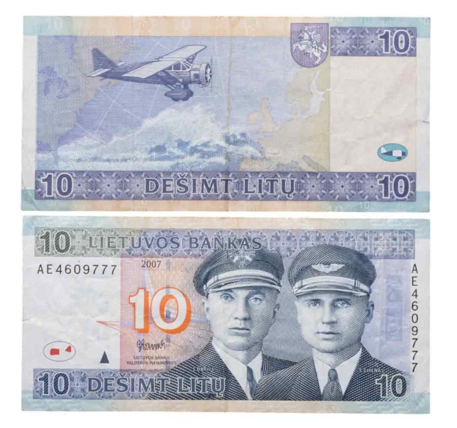 Литва 10 лит 2007