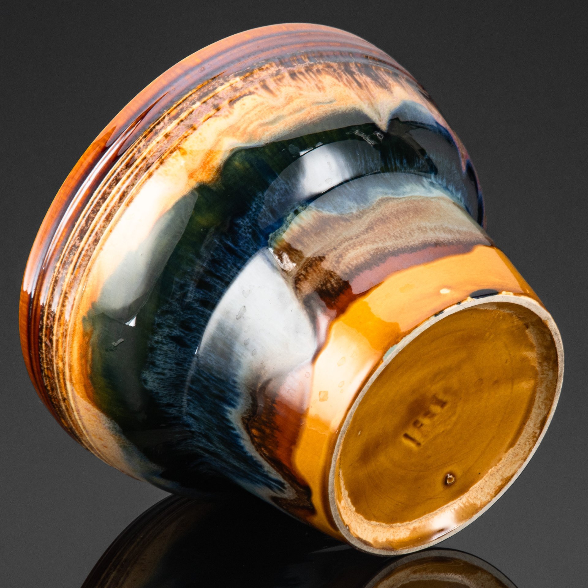 Кашпо, керамика, глазурь, Московский керамико-плиточный завод имени Н.А. Булганина, СССР, 1975-1985 гг.