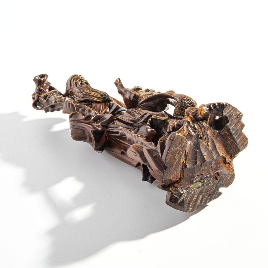 Статуэтка "Шоу-Син", дерево, резьба, тонировка, лак, Китай, 1950-1960 гг., Китай