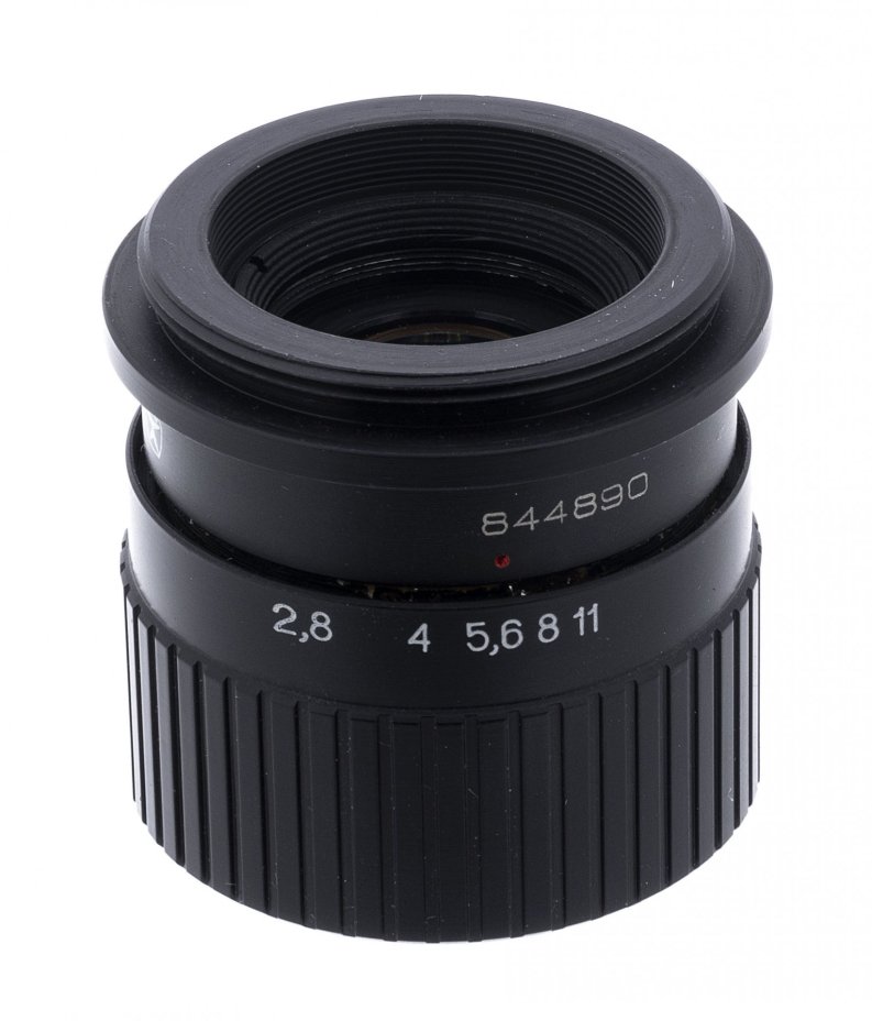 Объектив для фотоувеличителя Вега-11у 2.8/50, пластик , металл, СССР, 1970-1980 гг., Киевский завод «Арсенал»