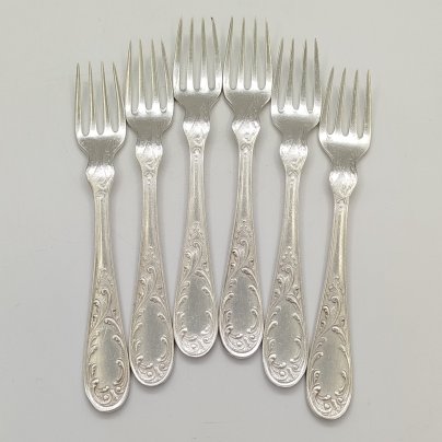 Набор из шести вилок для рыбы