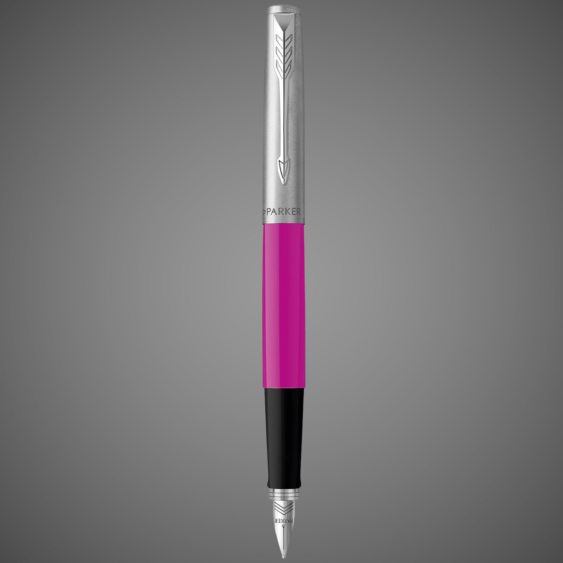 Перьевая ручка Parker Jotter, цвет MAGENTA, цвет чернил синий/черный, толщина линии M, В БЛИСТЕРЕ, Металлы: нержавеющая сталь, пластик