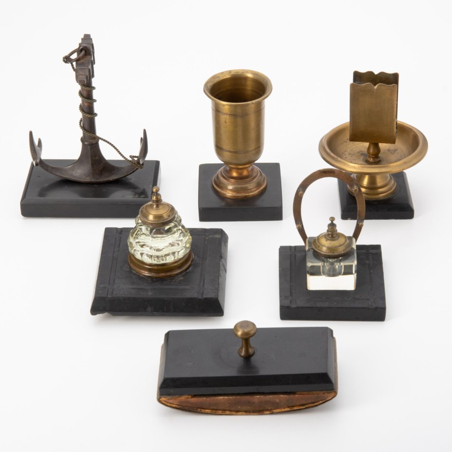 Прибор письменный с якорем (6 предметов)